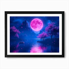 Pink Moon 1 Art Print