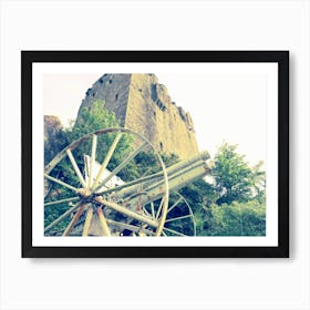 Scottish Castle with Cannon  Art Print