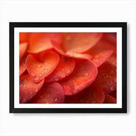 Close Up Of Flower Petals Reality Art Print