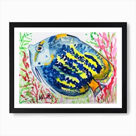 Blue Fish Art Print