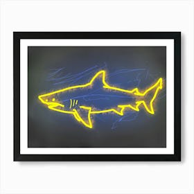 Neon Pelagic Thresher 2 Art Print