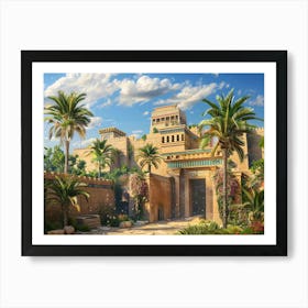 Egyptian Palace Art Print