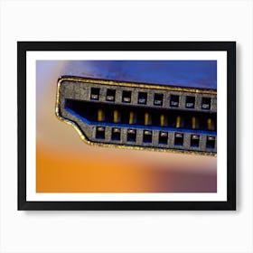 Macro Closeup Of Hdmi Cable Connector 01 Art Print