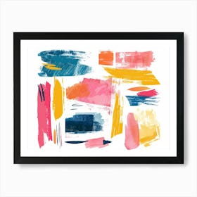 Abstract Brushstrokes 44 Art Print