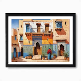 Saharan Village Art Print