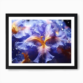 Blue Iris 9 Art Print