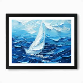 Sailboat In The Ocean 8 Art Print