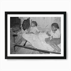 Children Of Family Who Do Odd Jobs On Strawberry Farm Near Hammond, Louisiana By Russell Lee Poster