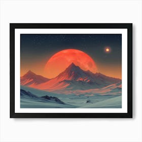 Red Planet 4 Art Print