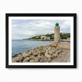 Lighthouse On The Coast Art Print