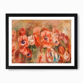 Anemones, Pierre Auguste Renoir Art Print