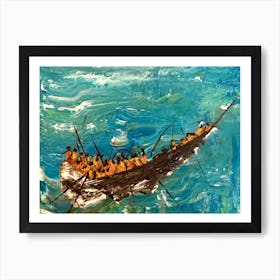 Pueblo At Sea Art Print
