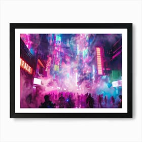 Neon City Art Print