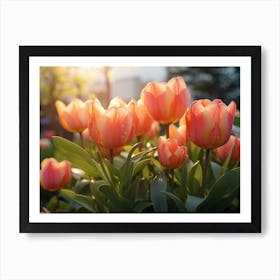 Tulips In The Garden 4 Art Print