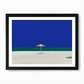 The Beach umbrella Art Print