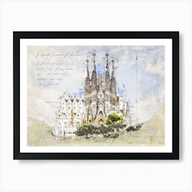 Sagrada Familia, Barcelona Art Print