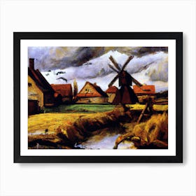Expressionism Style Countryside 1 Art Print