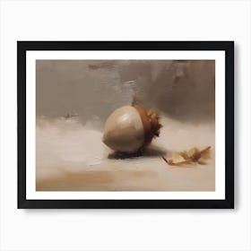 An Acorn Oil Painting 5 Art Print