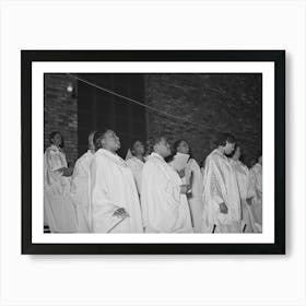Choir Of Pentecostal Church, Southside Of Chicago, Illinois By Russell Lee Art Print