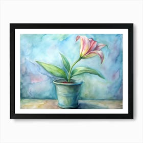 Pink Lily Art Print