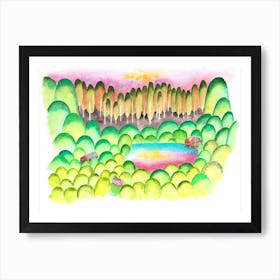 Lake In The Woods Art Print