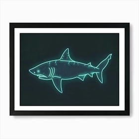 Neon Isistius Genus Shark 4 Art Print