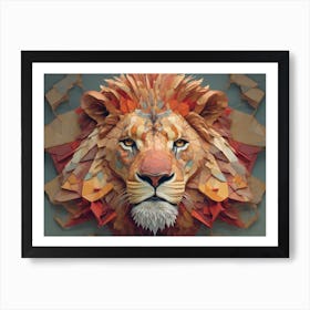 Lion Head Art Print