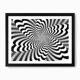 Abstract Optical Illusion Background Wallpaper Art Print