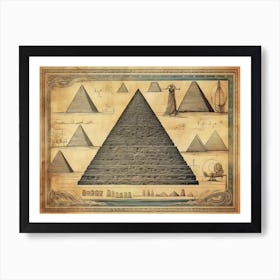 Pyramids Of Giza Art Print