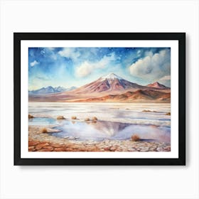 Salt Flats Art Print