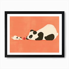 Pug and the Panda Art Print