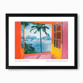 Rio De Janeiro From The Window Series Poster Painting 2 Art Print