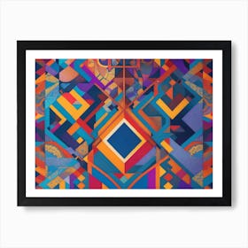 Abstract Geometric Pattern Art Print