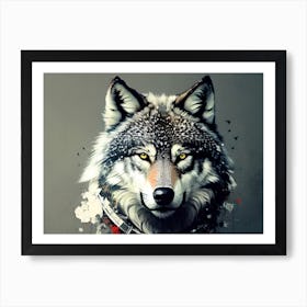 Wolf Painting 21 Art Print