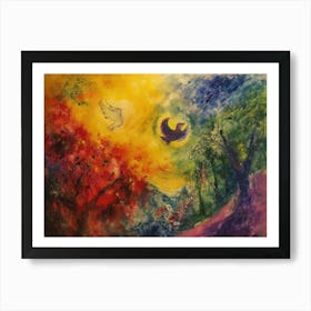 Contemporary Artwork Inspired By Marc Chagall 1 Art Print