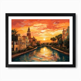Sizzling Seville Sunsets Art Print