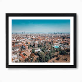 Skyline di Milano Poster Print Art Print