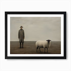 Shepherd Oil Painting Art Print