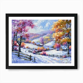 Winter Landscape 19 Art Print