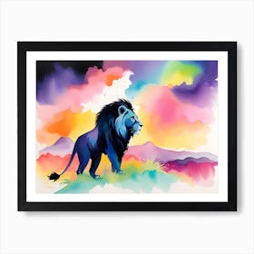 Lion In The Sky 2 Art Print