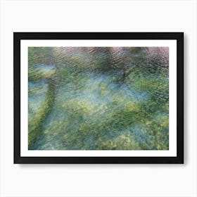 Reflection of trees in water, summer dream Art Print