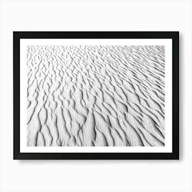 Pattern Of Sand In The Sahara Desert Of Mauritania Art Print