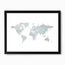 World Map No 195 Art Print