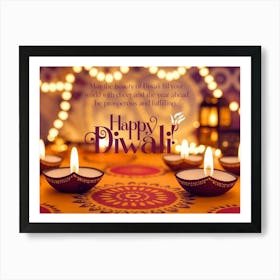 Diwali Greetings Art Print