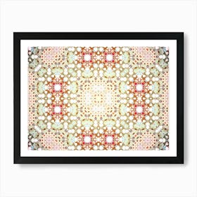 Beige Abstraction Pattern 1 Art Print