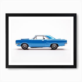 Toy Car 71 Plymouth Road Runner Blue 2 Art Print
