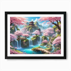 Asian Landscape Art Print