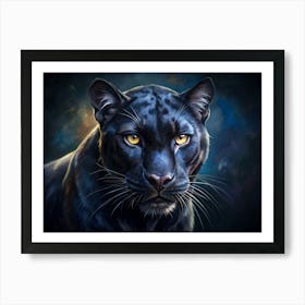 Black Panther Portrait Art Print