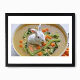 Rabbit In Soup Art Print