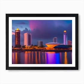 Kuala Lumpur Skyline Art Print